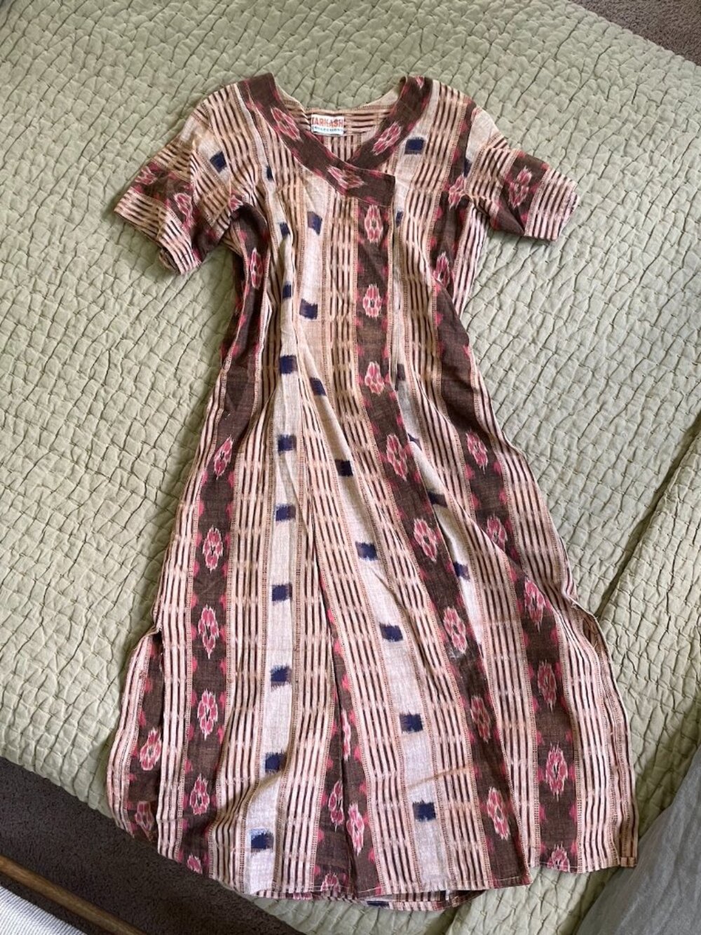 Vintage Tarkash Collection Vintage Wrap-Style Dress